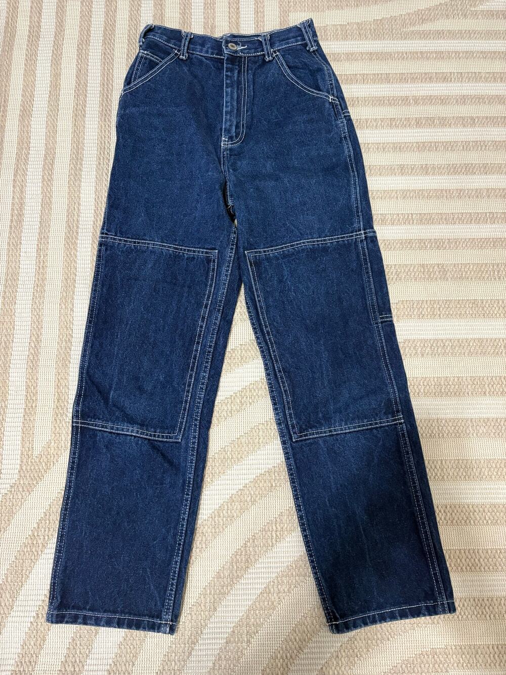 John Galt Women's Skater Jeans High Rise Double Stich Knee Size Small